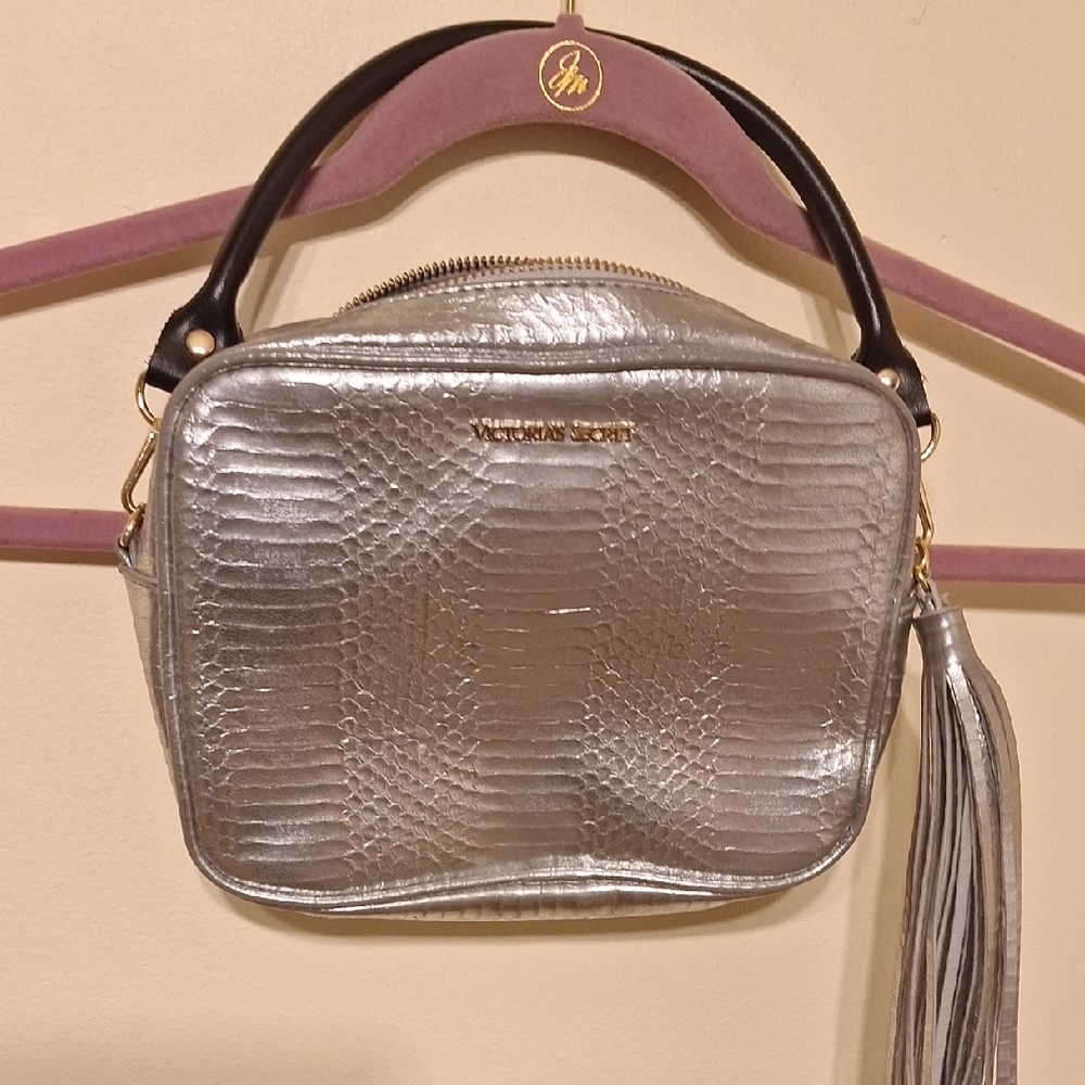 Vintage Victoria's Secret Metallic Silver Crossbody Bag
